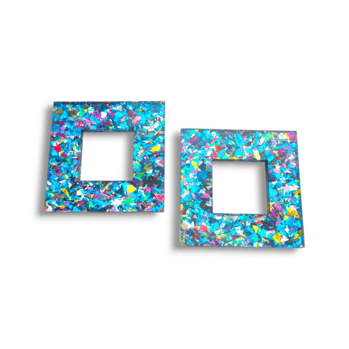 Funk Da Queen - Wholesale Dangle Earrings - Square Of Pegasus | Earrings