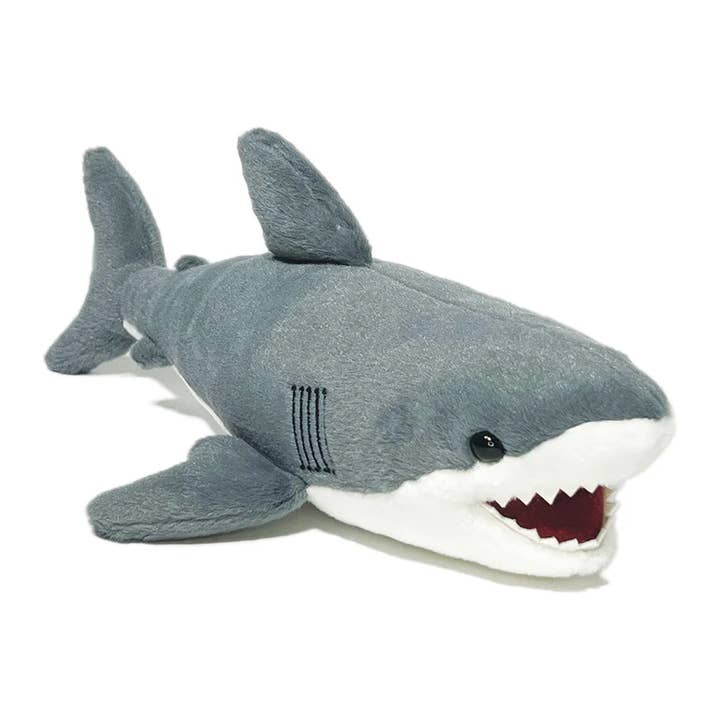 MARINE LIFE RESCUE PROJECT – Peluche - Crianças e bebés por atacado – Peluche Grande Tubarão Branco com Meta de Resgate1