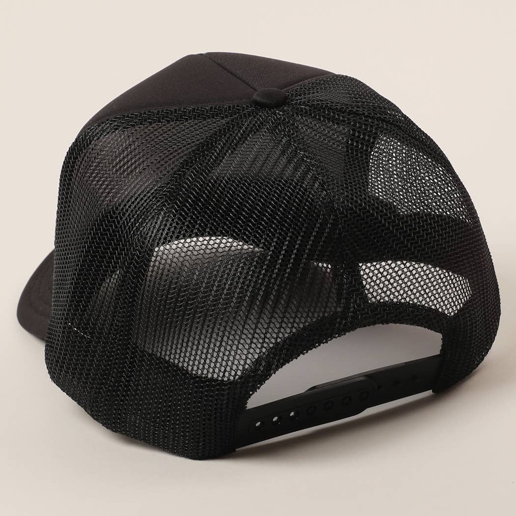 Fashion City - Wholesale Trucker Hat - Unisex - Sorry About My Wife / Husband Text Mesh Back Trucker Hat7