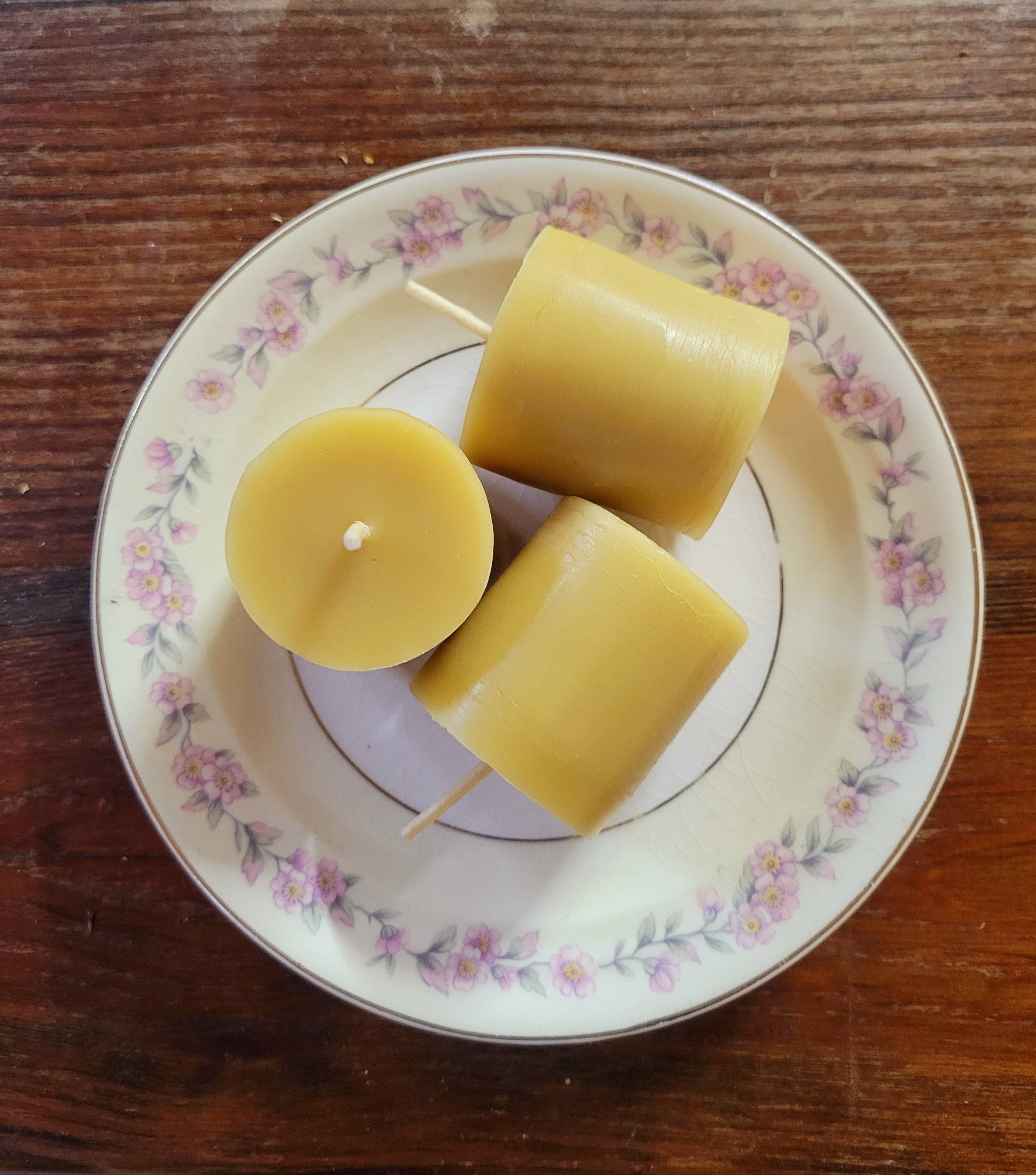 Yarrow Bone Farmstead - Wholesale Votive Candle - Beeswax Vintage Votive Candles 2