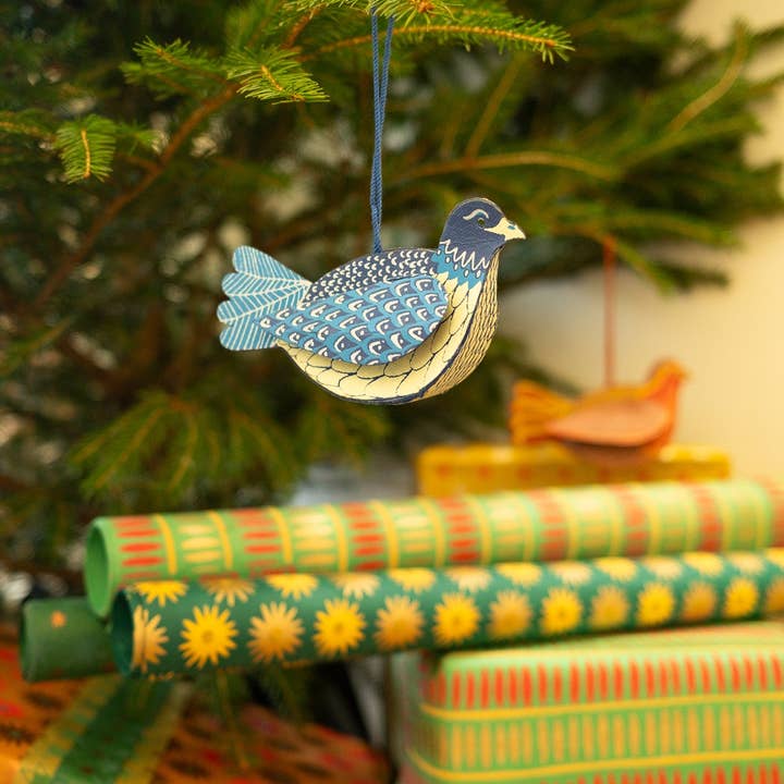 East End Press – wholesale Ornament – UK/EU: Dove Screen-Printed Board Decoration2