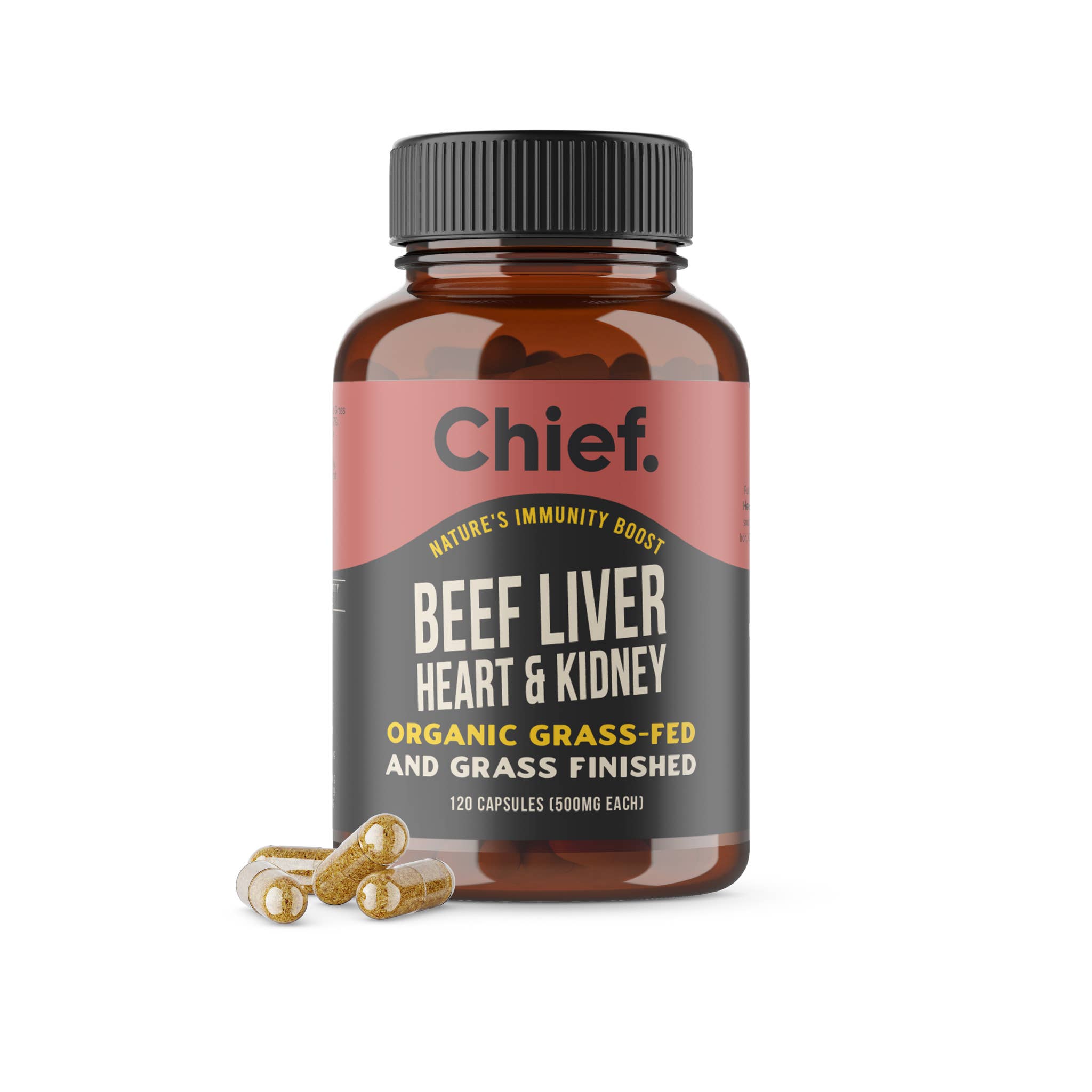 Chief Nutrition - Wholesale Oral supplement/vitamin - Organic Beef Liver, Heart & Kidney (Immunity)