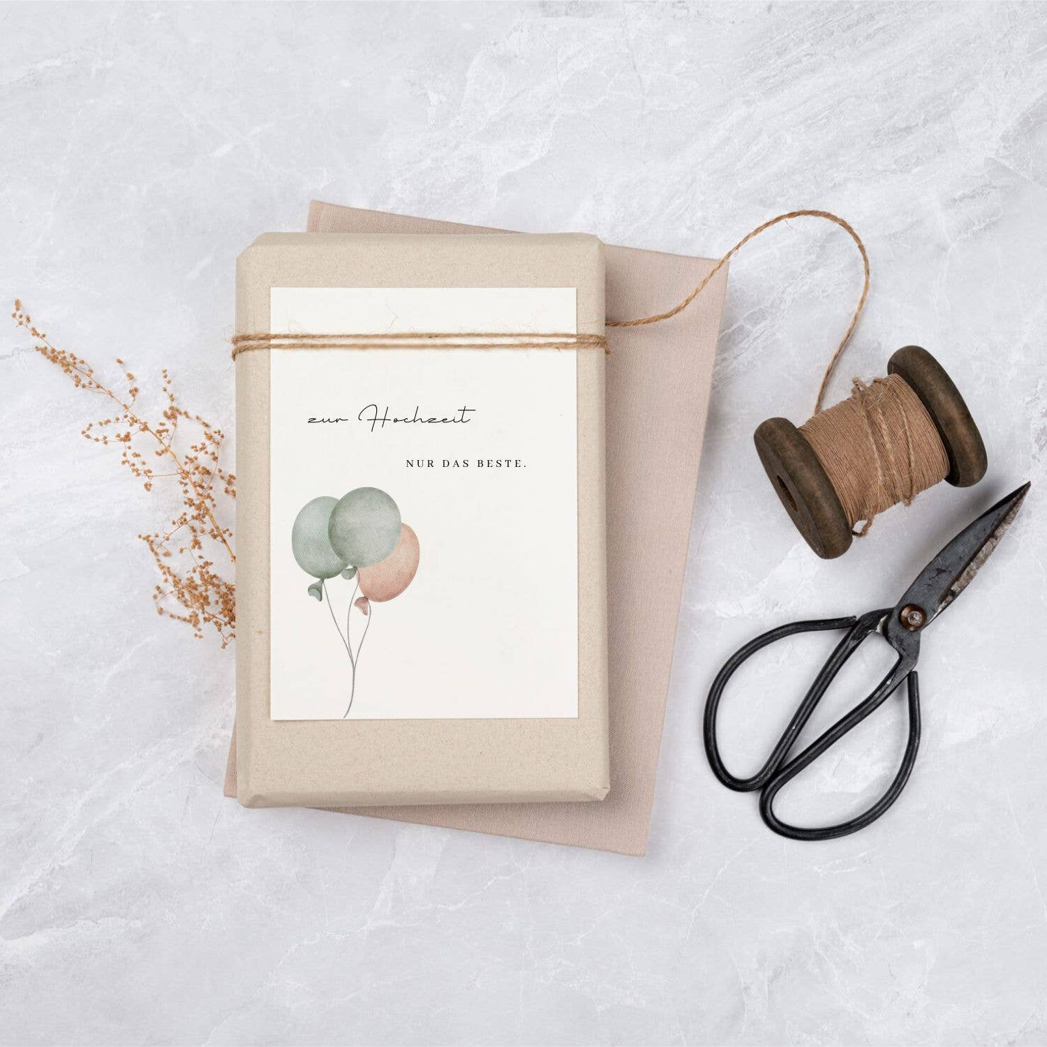 Liljendal - Vendita all'ingrosso Biglietto di congratulazioni - Biglietto di auguri per matrimonio con palloncini, solo il meglio per il matrimonio0