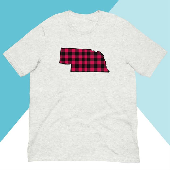 Nebraska Buffalo Plaid Unisex Skjorte for engroshandel hos North Owl Apparel