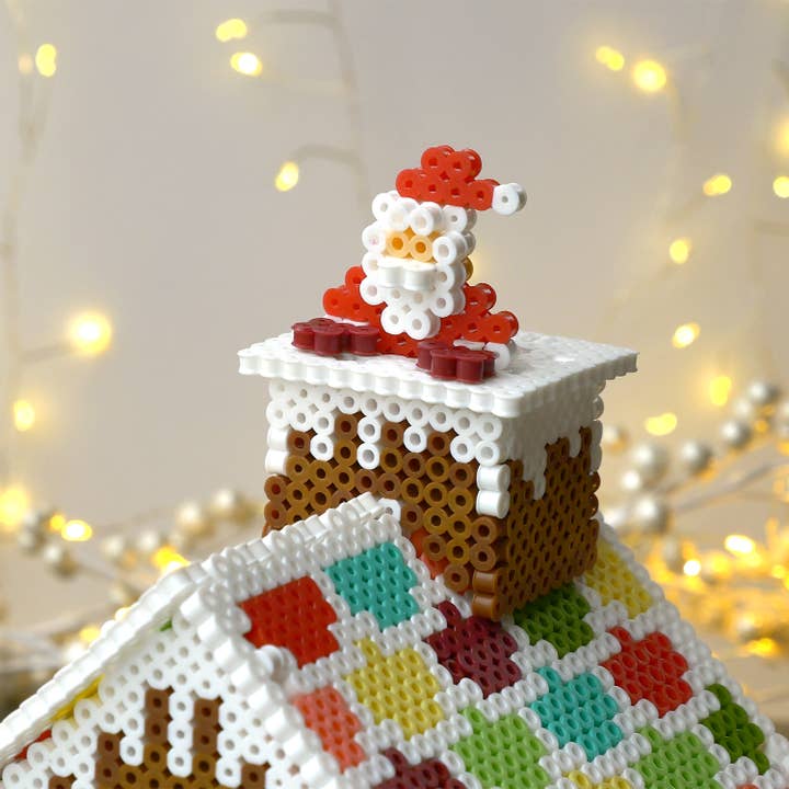 Anker Play Products - Wholesale DIY Craft Kit - Kids - Perler Beads Gingerbread Theme House Kit