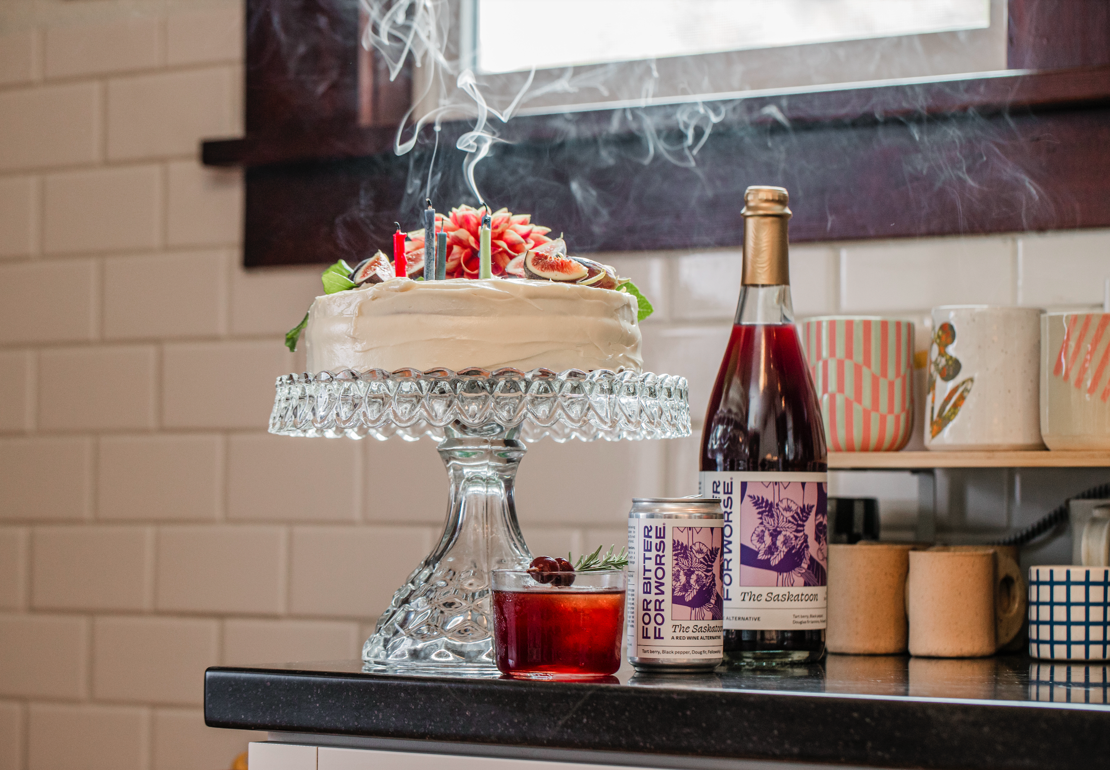 For Bitter For Worse - Wholesale Non-Alcoholic Aperitif/Mocktail - The Saskatoon cans, nonalcoholic cocktail mocktail, wine3