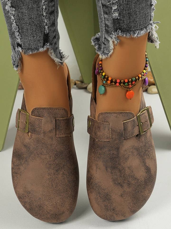 Beyond Apparel - Wholesale Slip On Sneakers - Women's - Round Toe Buckle Slip-Ons7