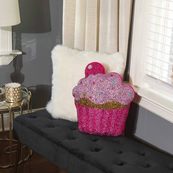 Sparkles Home - Vente Coussin décoratif - Coussin en forme de cupcake1