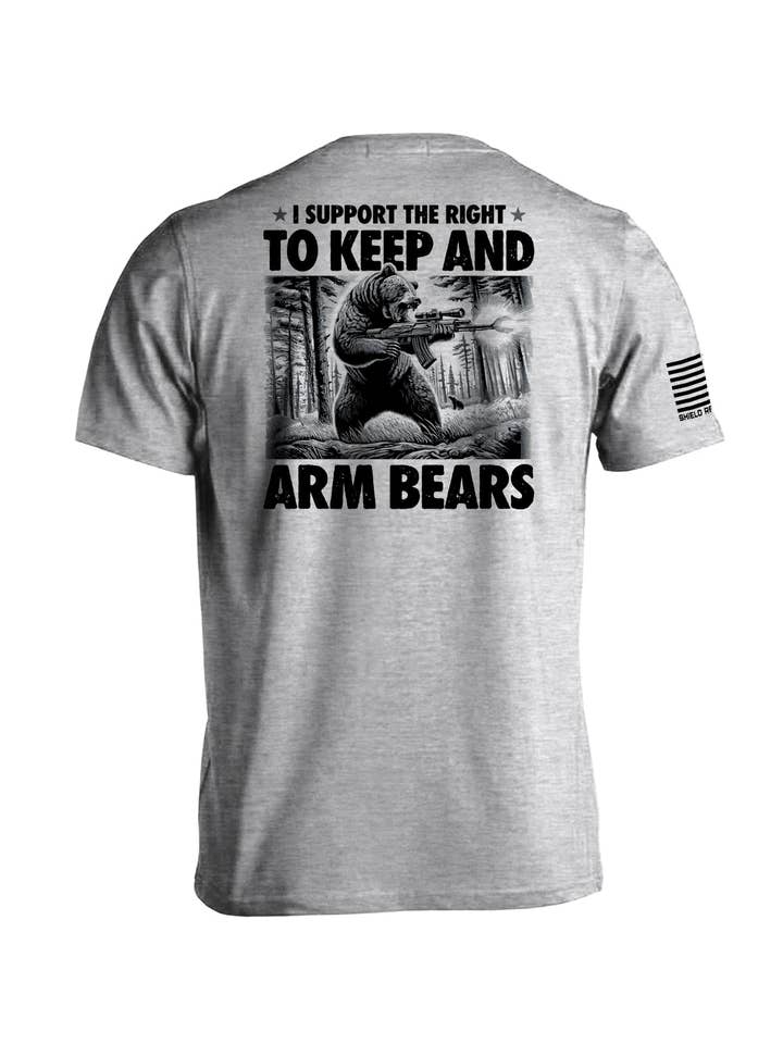 Shield Republic LLC - Wholesale Screen Printed T-Shirt - Men's - I Support the Right to Keep and Arm Bears