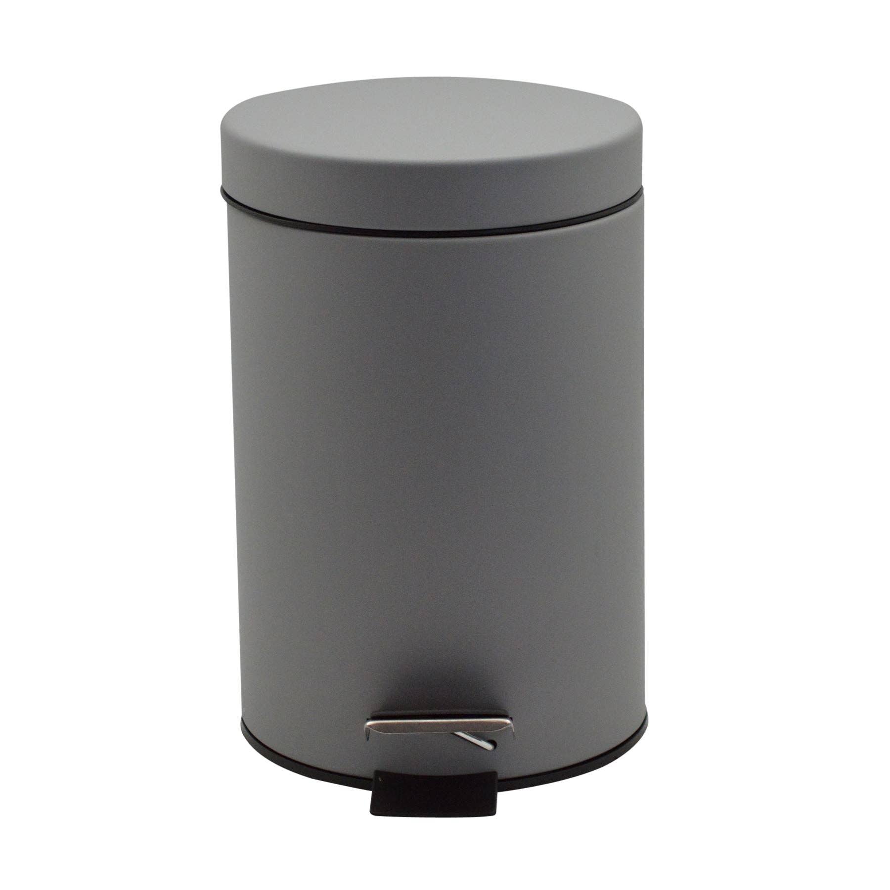 Rinkit Ltd – wholesale Rubbish can/Rubbish bin – Harbour Housewares Pedal Bin With Inner Bucket Grey Matte3
