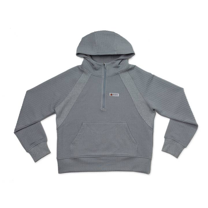 New Frontier - Wholesale Hoodie - Women's - Women's Waffle Tech Hoodie (Lunar)