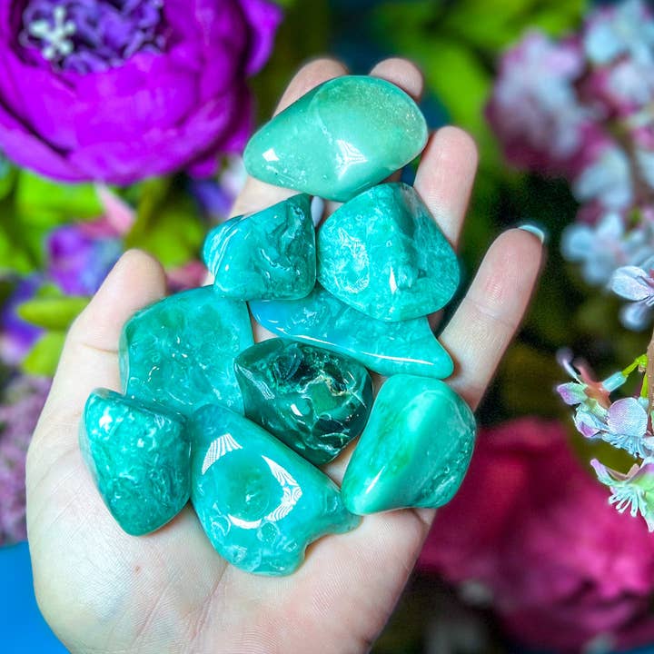 Mandala Gems - Venta al por mayor Piedras/cristales espirituales - Calcedonia de cromo pulido, motorolita1