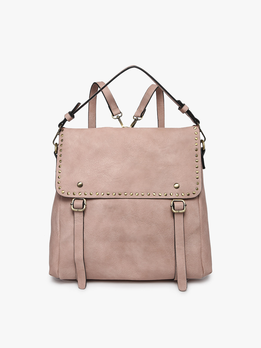 Jen & Co. - Wholesale Backpack - Women's - M2000 Indigo Backpack w/ Studded Details3