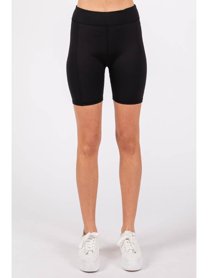 ZiA Apparel - Wholesale Athletic Shorts - Women's - YOGA COMPRESSION HIGH-RISE BIKER SHORTS