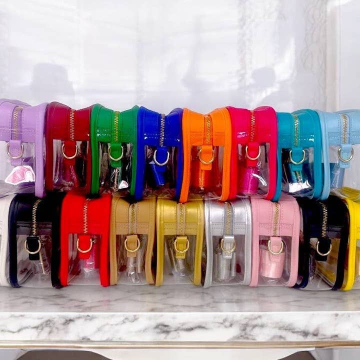 Social Grace & Company - Wholesale Crossbody Bag - Women's - Clear Purse Stadium Bag- Clear Bag for Concert or Event
