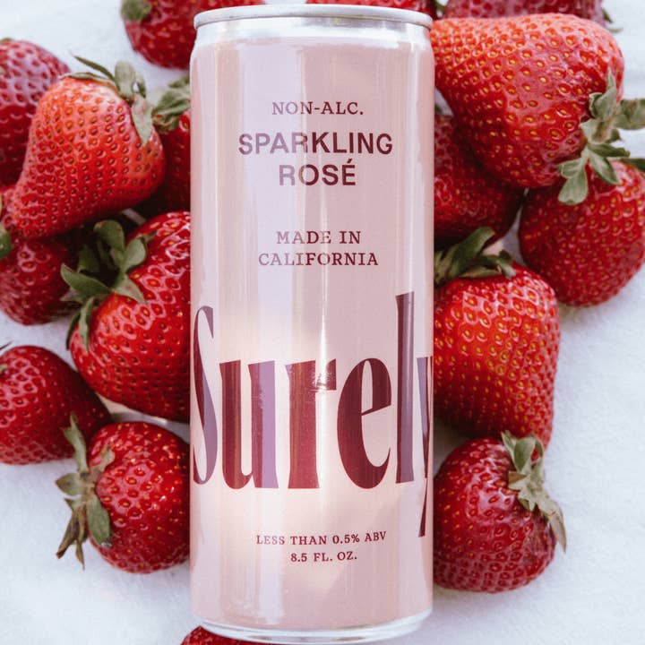 Surely Wine - Wholesale Non-Alcoholic Spirits/Wine/Beer - Non-Alcoholic Sparkling Rosé Can 4-Pack