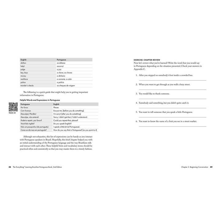 Simon & Schuster - Wholesale Language & Linguistics - Everything Learning Brazilian Portuguese Book, 2nd Edition by Fernanda Ferreira2