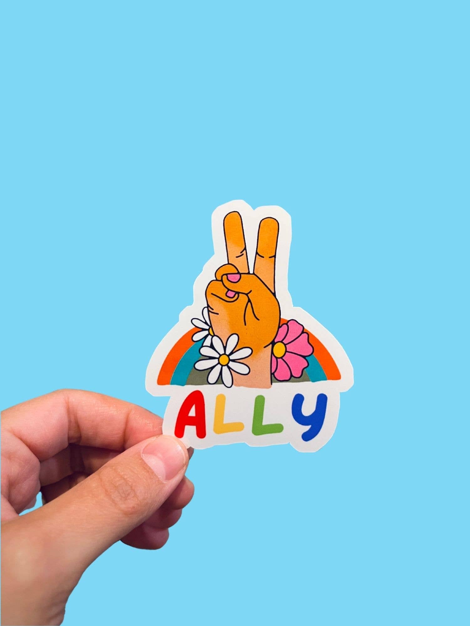 Tiny Baker Creations - Wholesale Sticker - Ally Pride Sticker | LGBTQ | Queer Pride Ally
