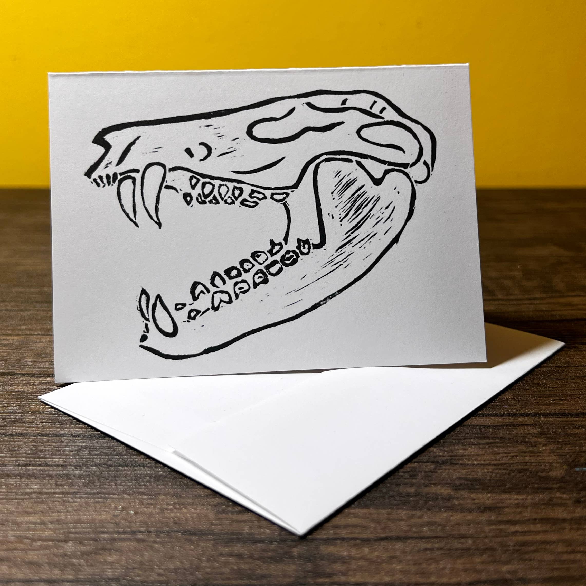 Dragonduck Creations - Wholesale Everyday Greeting Card - Possum Skull Greeting Card1