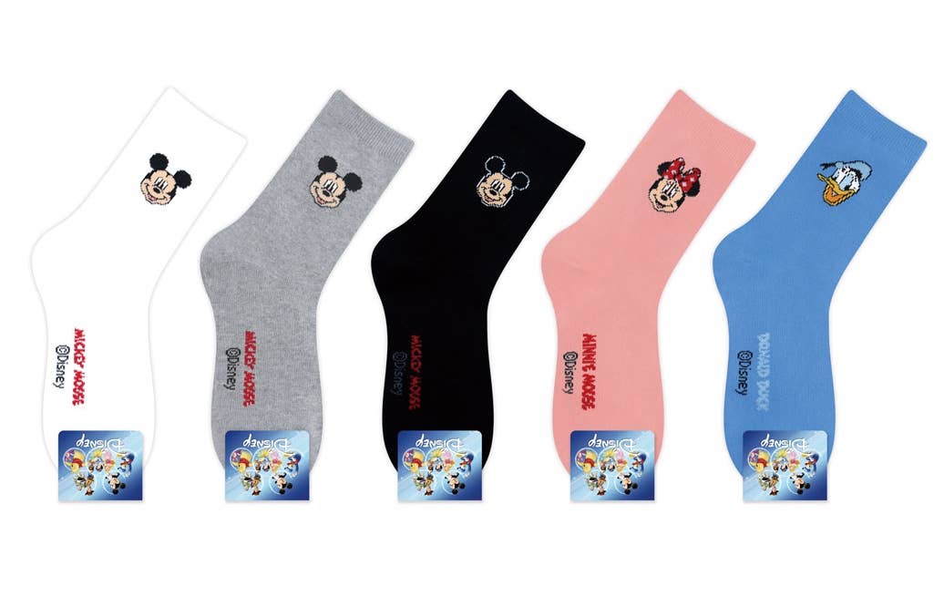 K-Wonderland - Wholesale Socks - Unisex - Disney Face Point Crew Socks – Official Licensed Collection0