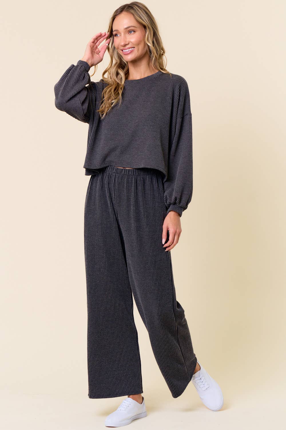 lovely melody - Wholesale Knit Top - Women's - LMT4100-Manifest ribbed top10