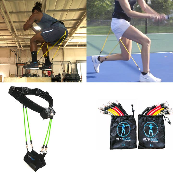 Système de résistance du bas du corps WearBands™ 5 niveaux pour la vente par WearBands
