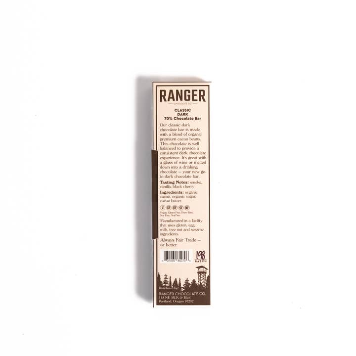 Ranger Chocolate Co. - Wholesale Chocolate Bar - Classic Dark Chocolate Bar, 70% Cacao3