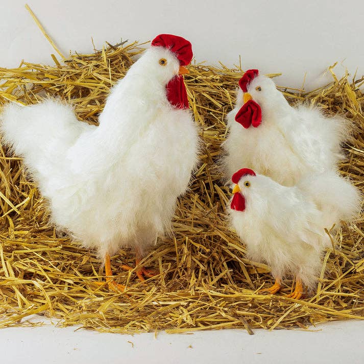 Zucker Feather Products - Vente Figurine décorative - Décoration Coq de Ferme Blanche6