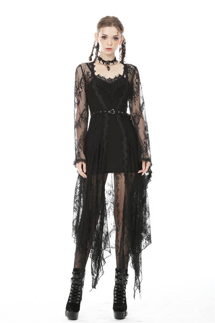Necessary Evil (Kate's Clothing Ltd T/As) – wholesale Robe – Women's – Dark In Love Larissa Lace Robe7