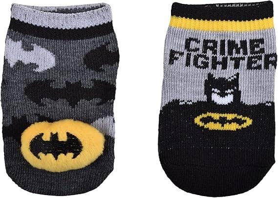 Crover - Wholesale Socks - Baby - Batman Baby Boys Rattle Pom Socks1
