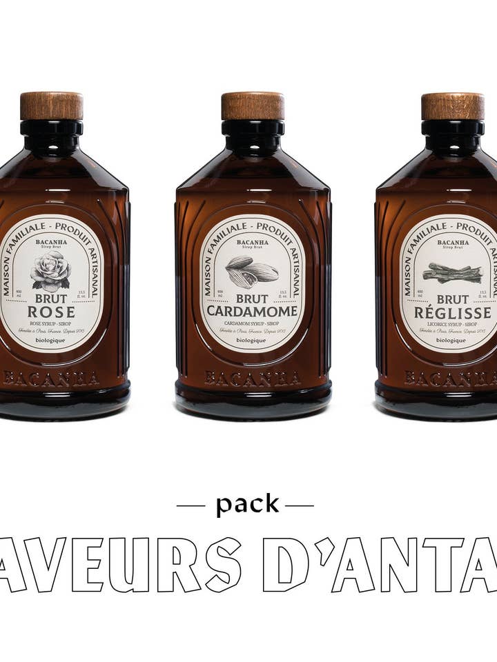 Réglisse, Rose, Cardamome - 3 x 400ml - Biologique pour la vente par Bacanha