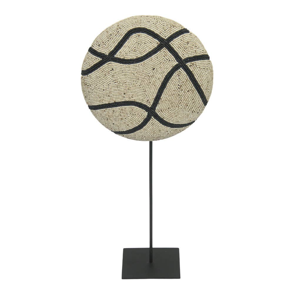 EARTHWARE - Wholesale Decorative Tabletop Object - Decor on stand Lines beige M0