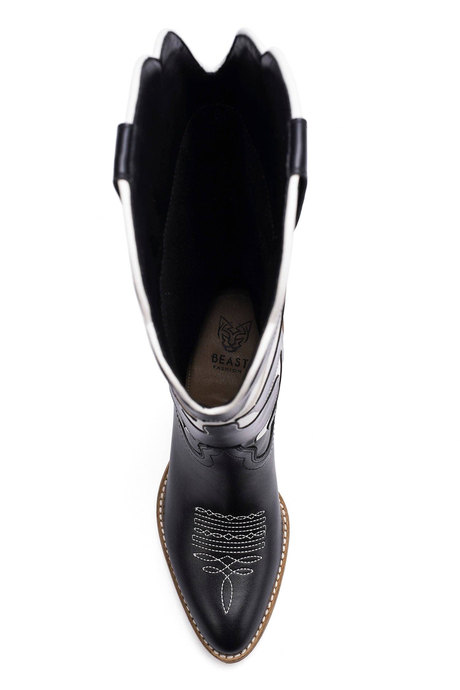 BEAST FASHION – Großhandel Cowboystiefel  Damen – GLENDA-10 Western-Stiefel mit Schleifendetail33