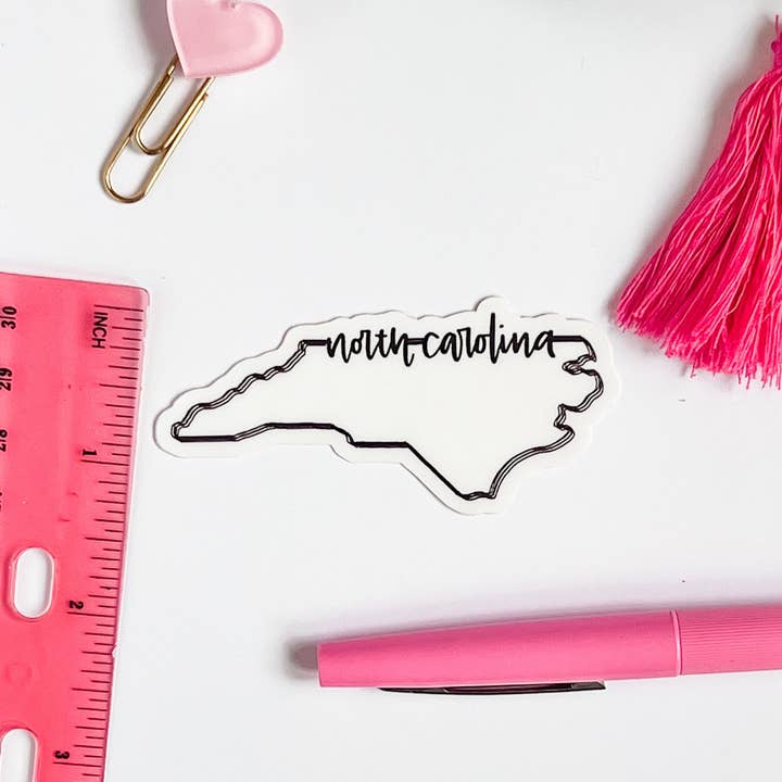 Positively North Carolina - Wholesale Sticker - North Carolina Minimalist Vinyl Waterproof Sticker1