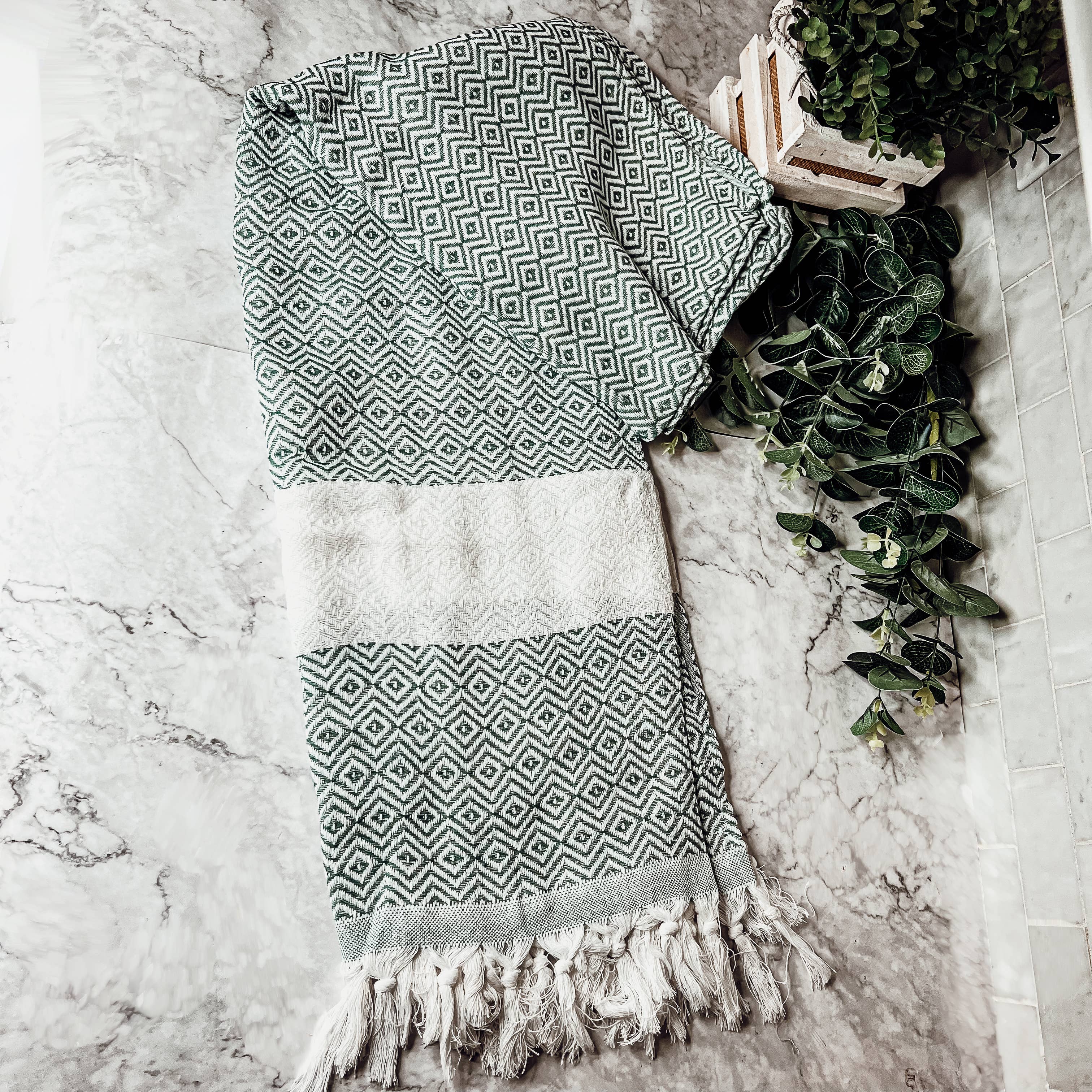 Gia Roma - Vente Serviettes de bain - Serviettes turques Grandes serviettes 100% coton | 40 x 70 « | 200 g/m²25