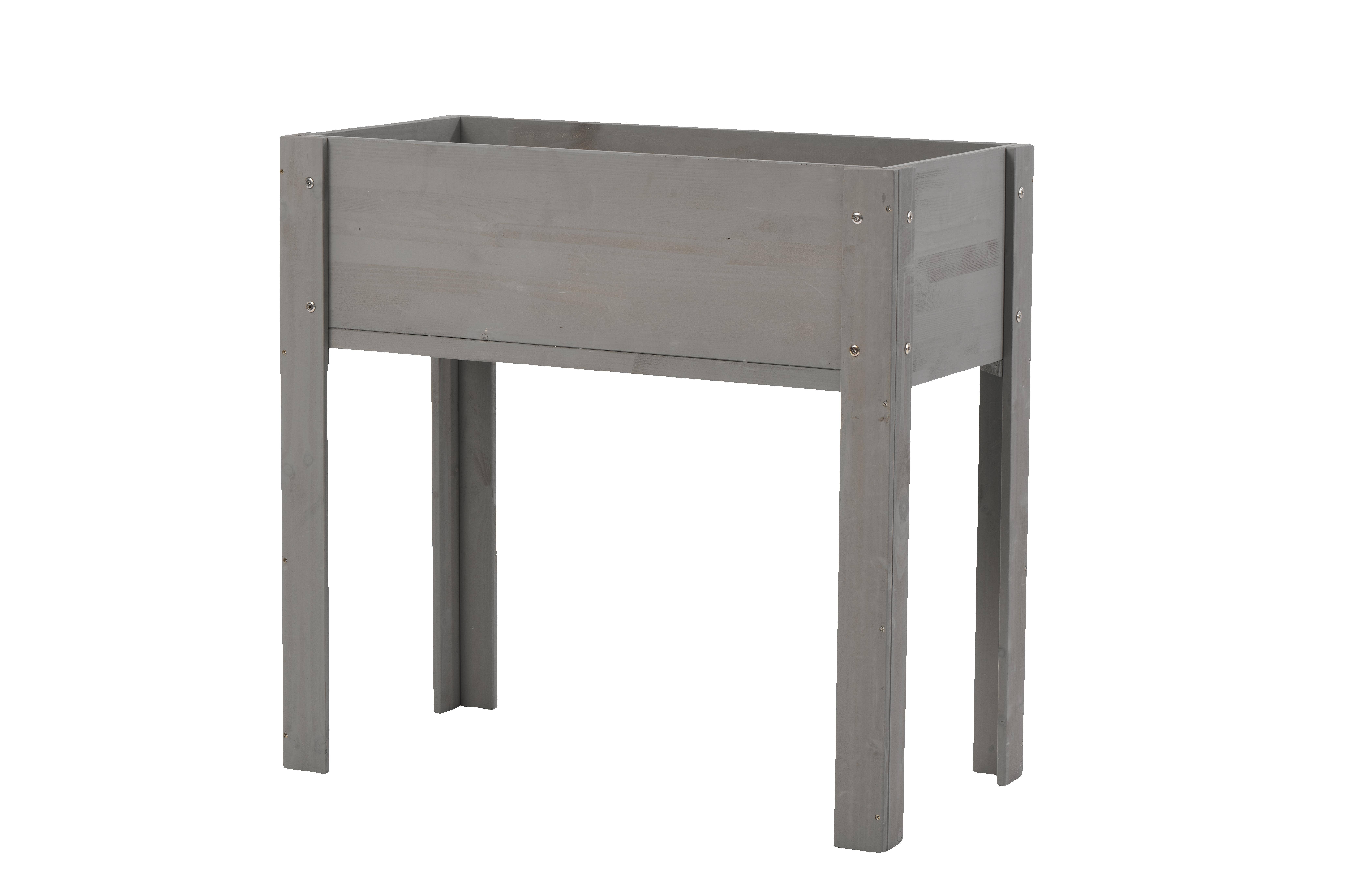 39F Inc. - Wholesale Planter Box - 31" Raised Garden Bed with Legs, Brown/Grey17