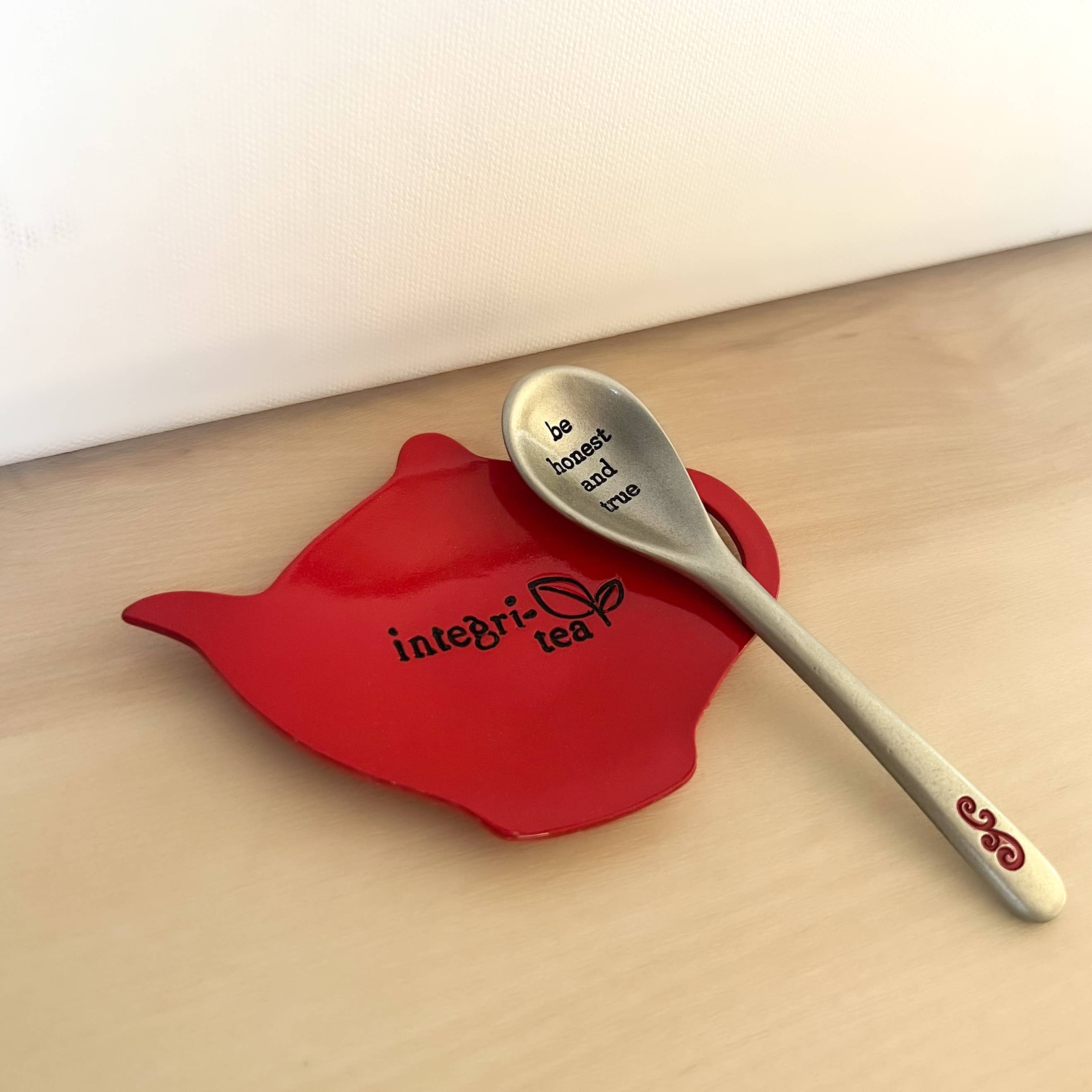 Abbey + CA Gift - Wholesale Serving Tray - Tea Time Tea Bag Tray & Spoon Sets2