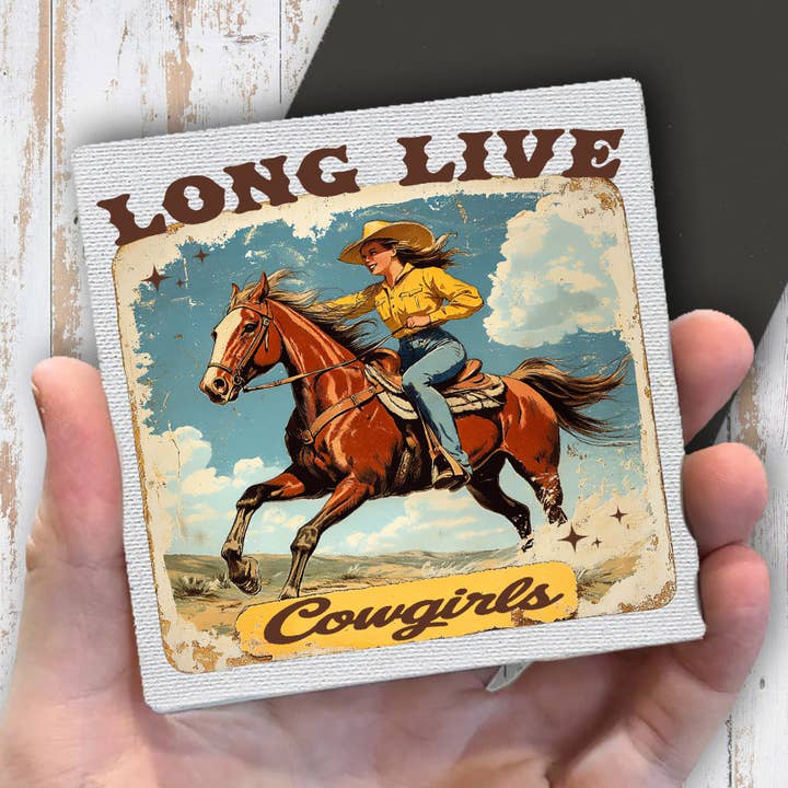 Imán de nevera Vintage Cowgirls Long Live Cowgirls para venta al por mayor de Avery Lane Gifts