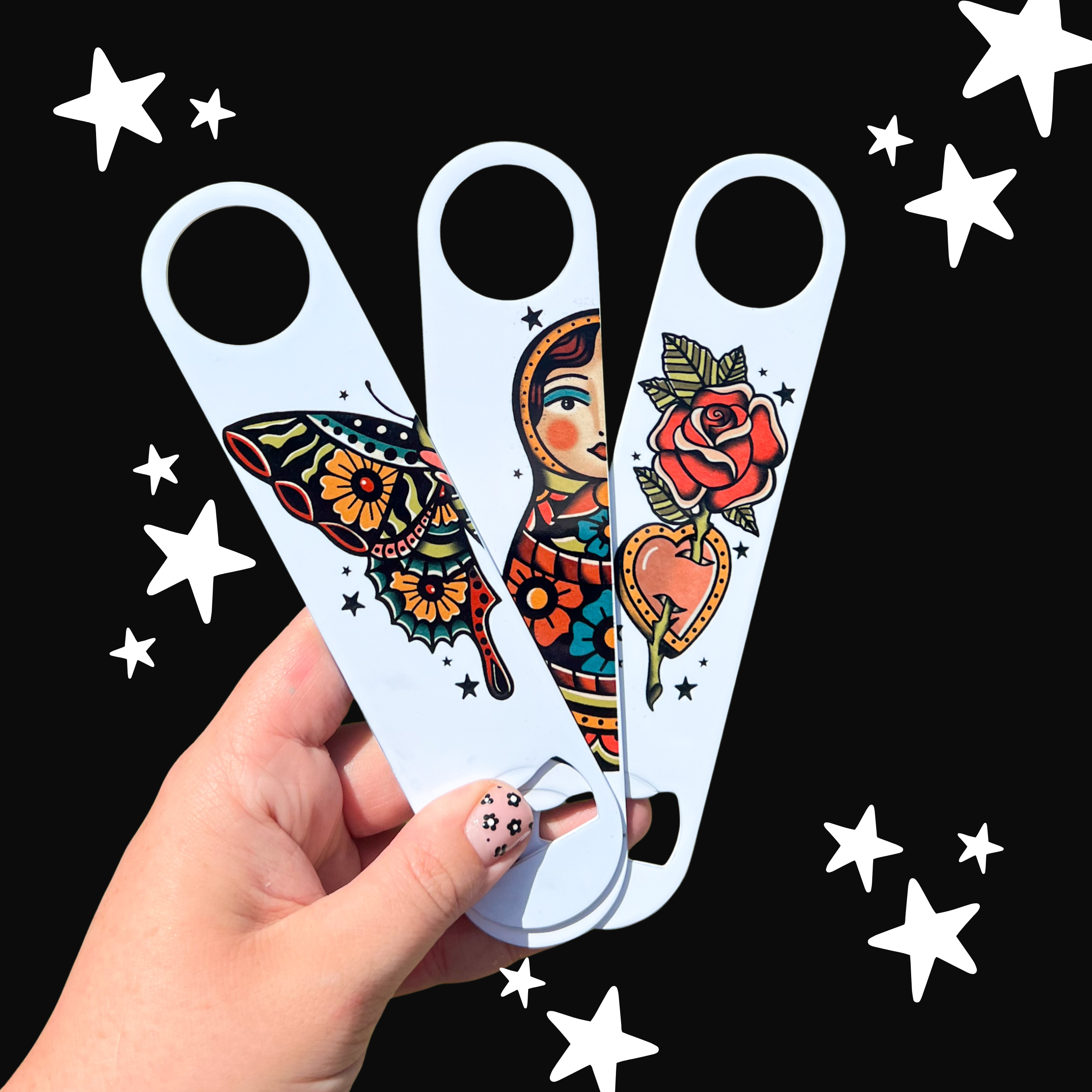 Seventh Eclectic - Vendita all'ingrosso Apribottiglie - Apribottiglie tradizionali per tatuaggi10