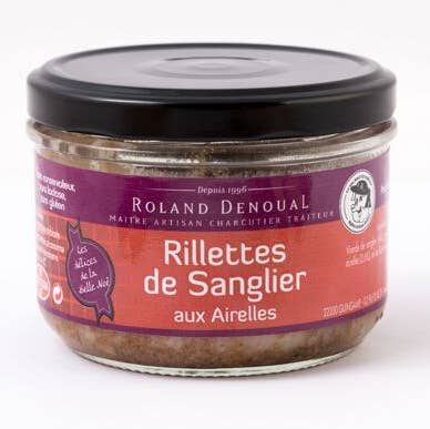 Rillettes De Sanglier Aux Airelles 180G pour la vente par Charcuterie Roland Denoual