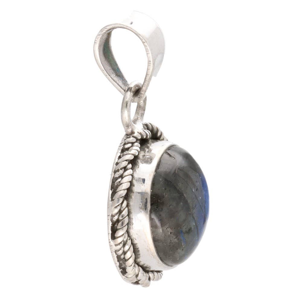 Vives de la Cortada S.L - Wholesale Individual Charm/Pendant - Bohemian Labradorite Pendant in 925 Sterling Silver1