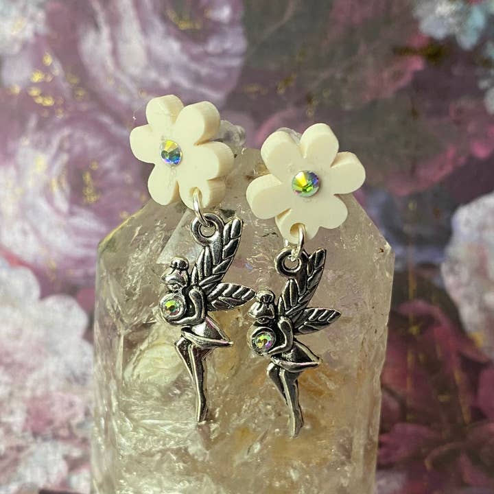 Moody Girl Accessories - Wholesale Dangle Earrings - Fairy Flower Post Earrings