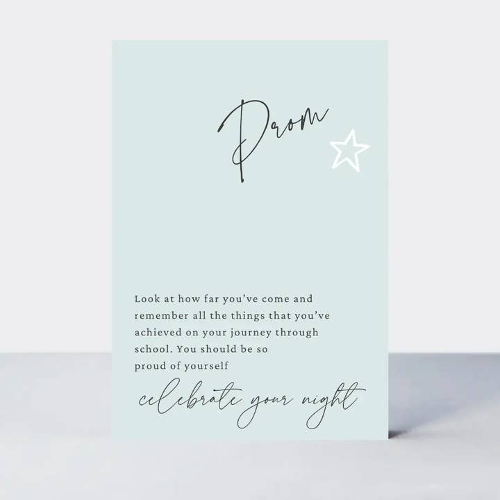 Små Noter Prom Fejr Din Nat Kort - Blå for engroshandel hos Petimo