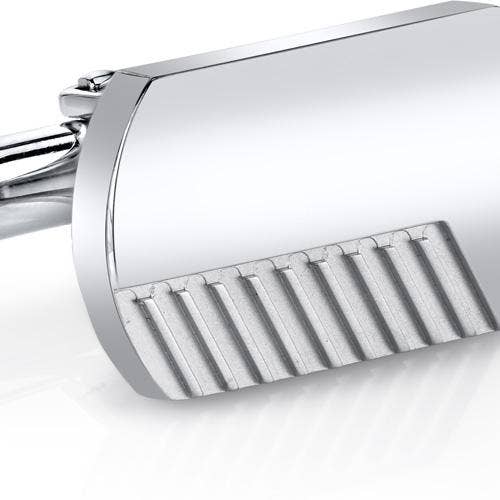 Peliani – Engroshandel Manchetknapper/skjorte - Herre – Premium rustfrit stål manchetknapper børstet poleret finish1