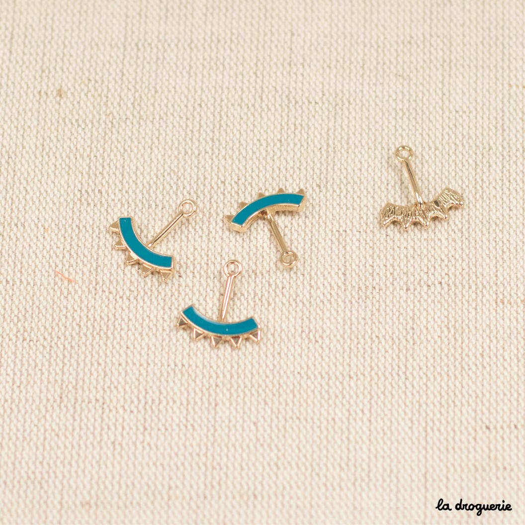 LA DROGUERIE – Großhandel Perlen – Kleines emailliertes Wappen 17 x 15 mm3