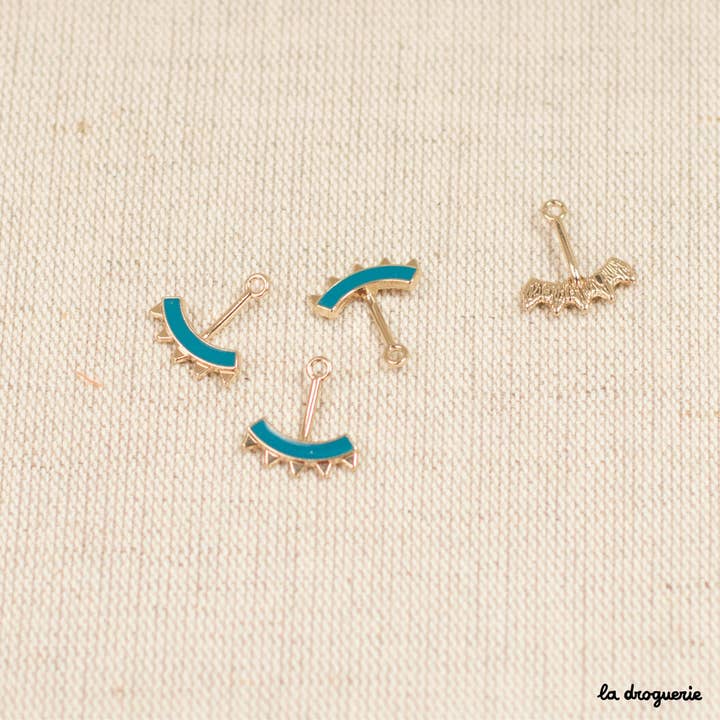 LA DROGUERIE – Großhandel Perlen – Kleines emailliertes Wappen 17 x 15 mm3