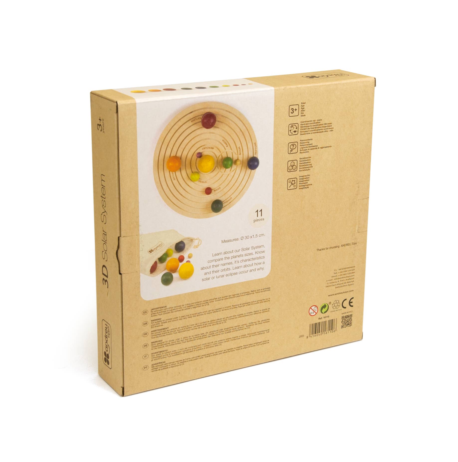 TOYS SERVICE, SL. -ANDREU TOYS- - Wholesale Wood Toy - Kids - 3D Solar System Montessori7