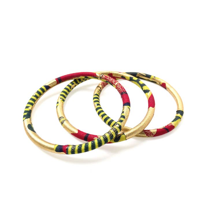 Melokane – Engroshandel Armbånd – Kvinders rød/anis/sort/guld voksarmbånd1