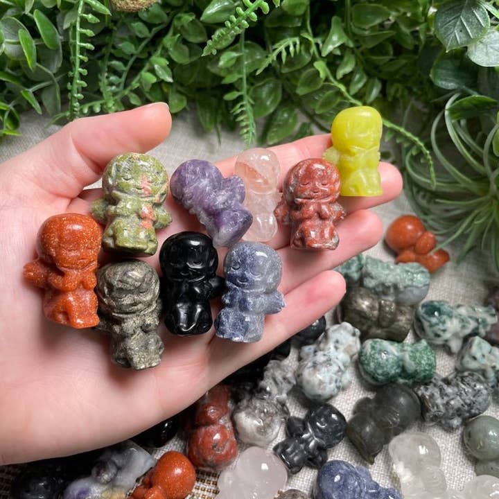 Copper Ashes - Wholesale Spiritual Stone/Crystal - Crystal Cherub Angel15