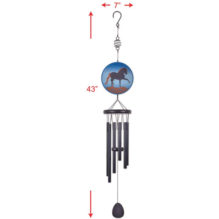 Sunset Vista Designs - Vendita all'ingrosso Campanelle a vento - Campanelli eolici Silhoutte Horse1